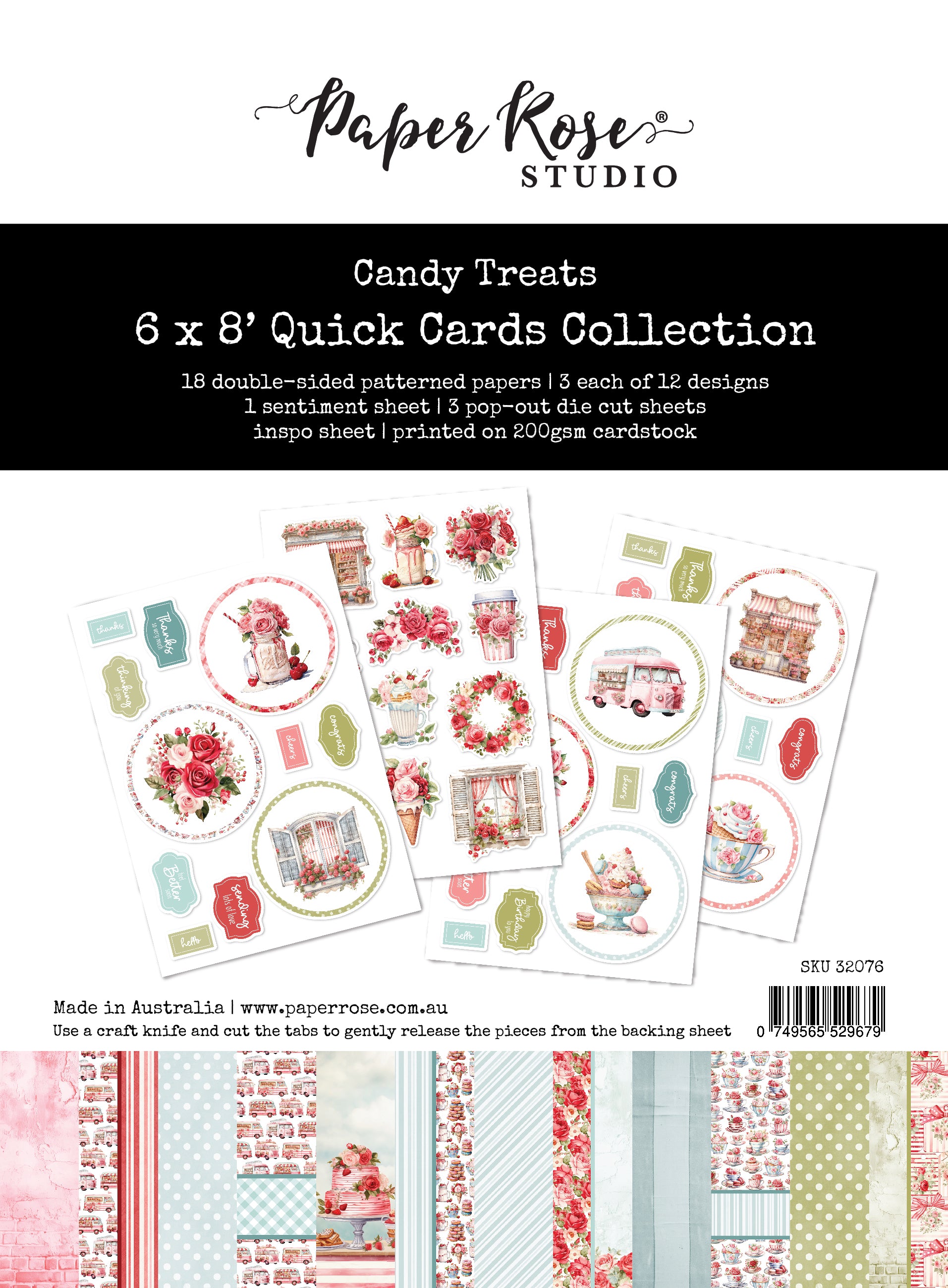 Candy Treats 6x8" Quick Cards Collection 32076