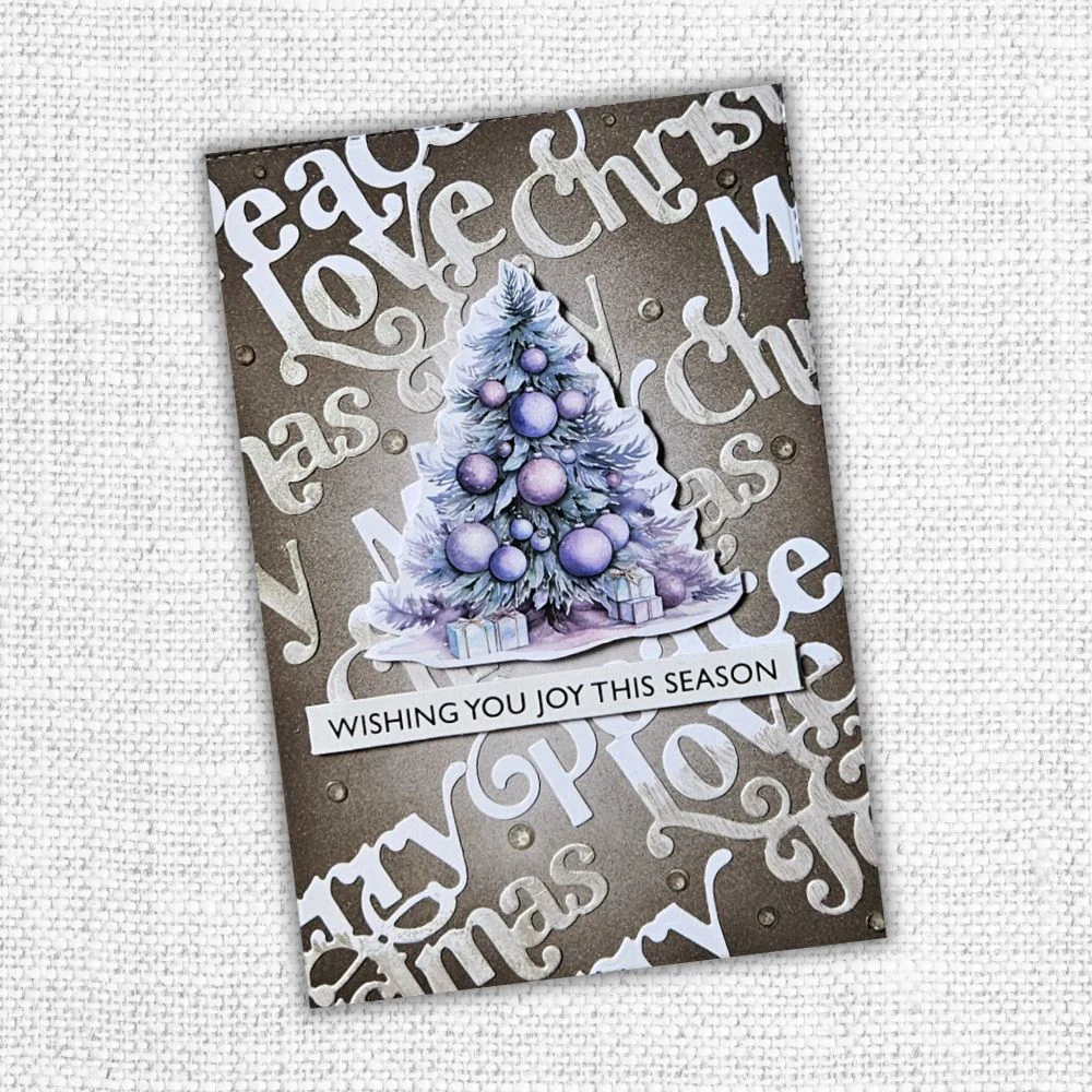 Merry Christmas Layered Metal Cutting Die 30204