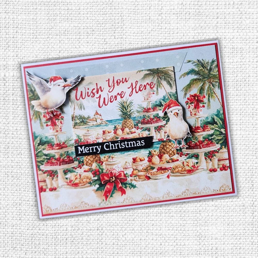 Tropical Christmas Embossed Die Cuts 33105