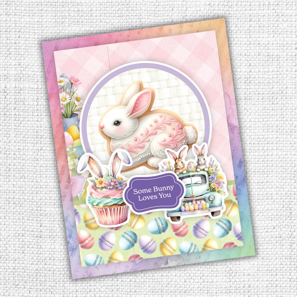 Hop Into Spring 6x8" Tags & Tickets Embossed Die Cuts 36163