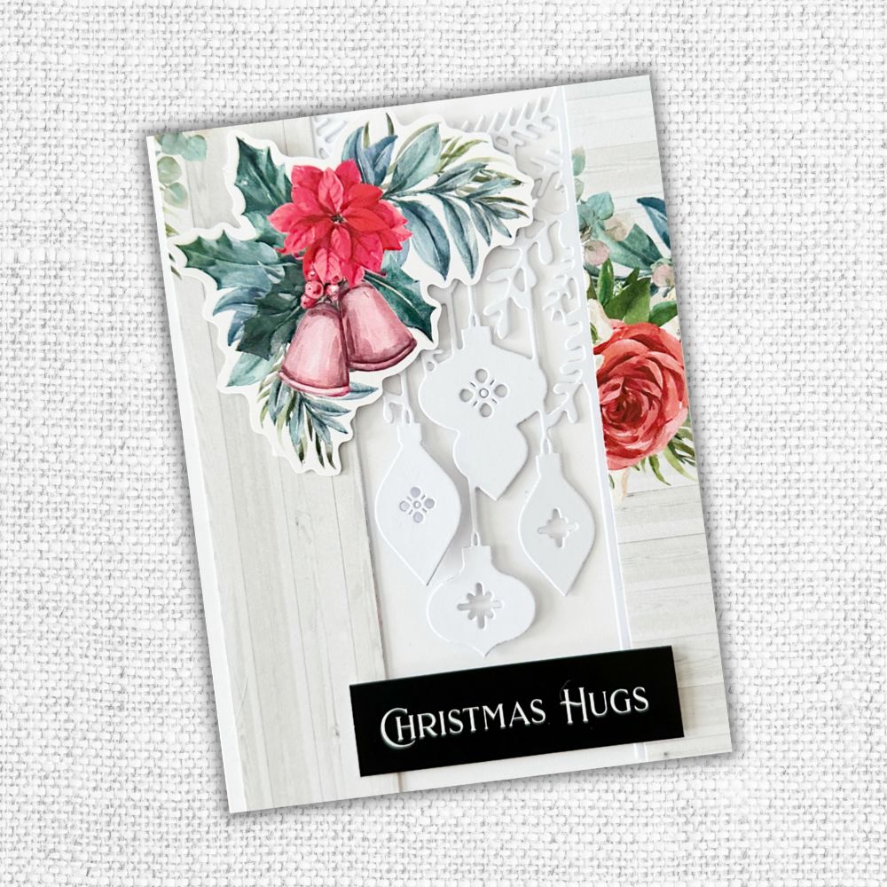 Hanging Christmas Ornaments Border Die 32448