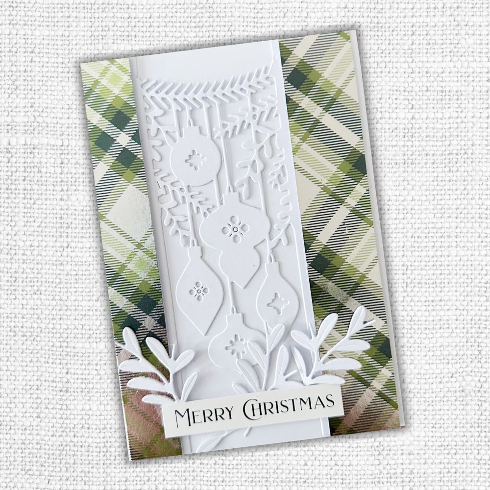 Hanging Christmas Ornaments Border Die 32448