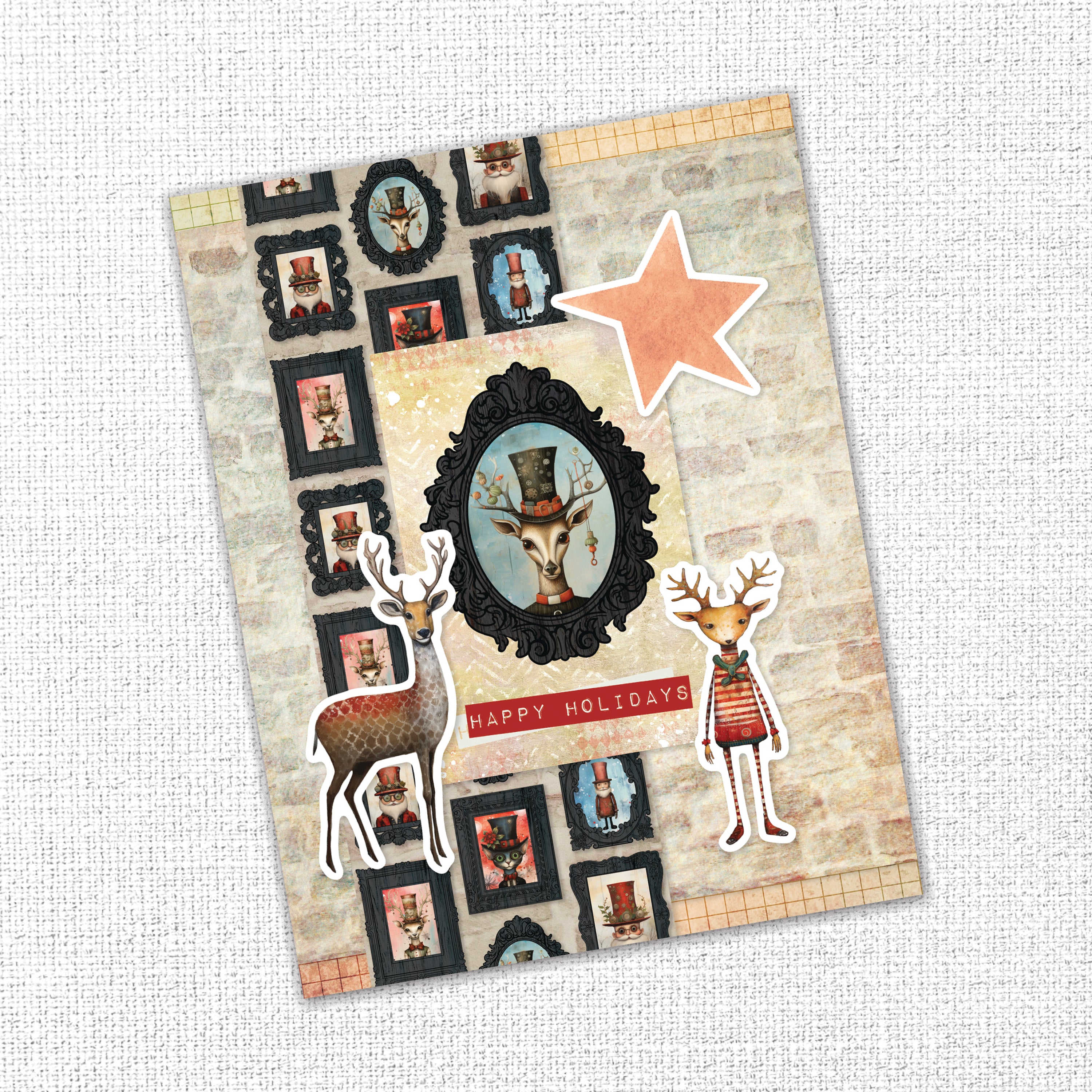 Merry and Bright Embossed Die Cuts 35665