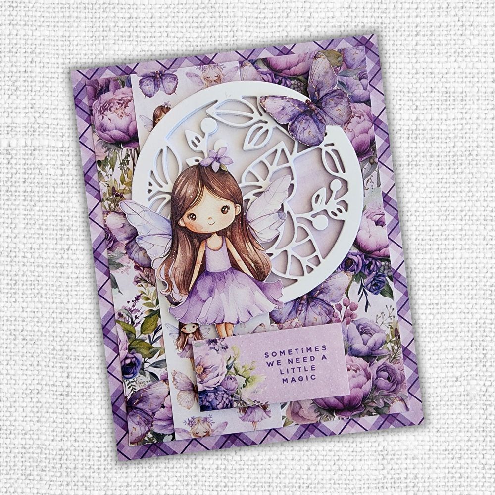 Lavender & Fairies Ephemera Embossed Die Cuts 33528