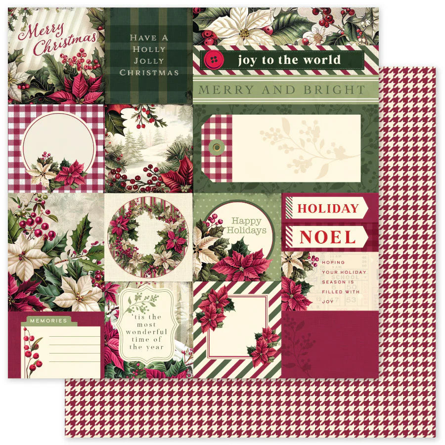 Christmas Holly A 12x12 Paper (12pc Bulk Pack) 35121