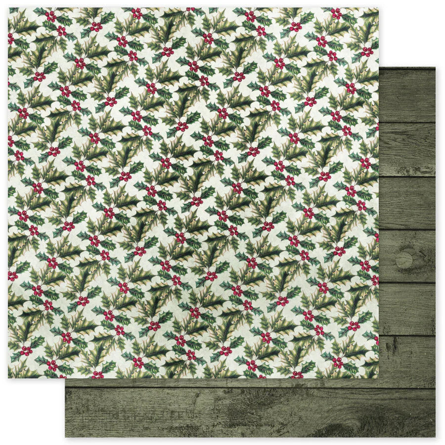 Christmas Holly Basics 12x12 Paper Collection 35142