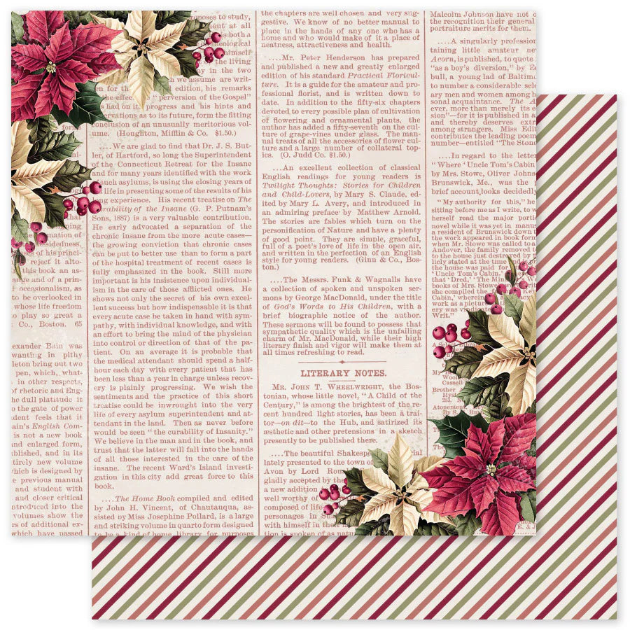 Christmas Holly E 12x12 Paper (12pc Bulk Pack) 35133