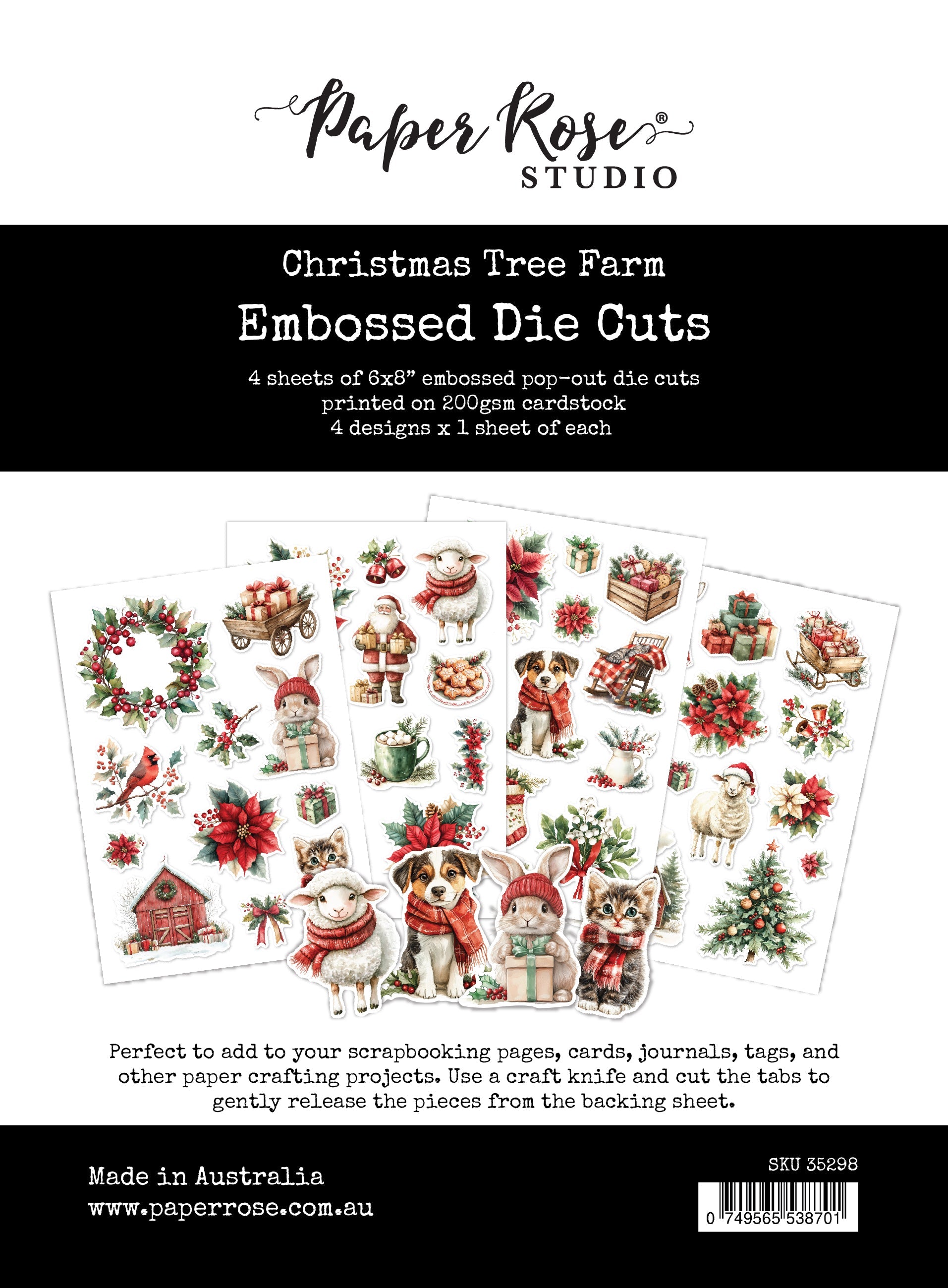 Christmas Tree Farm Embossed Die Cuts 35298