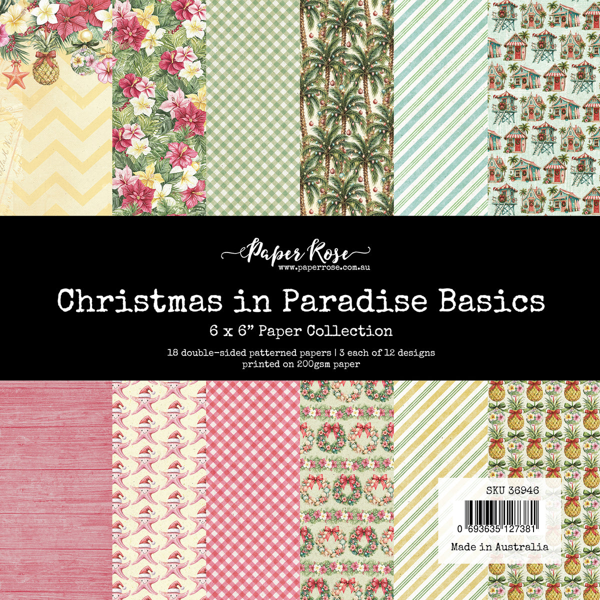 Christmas in Paradise Basics 6x6 Paper Collection 36946