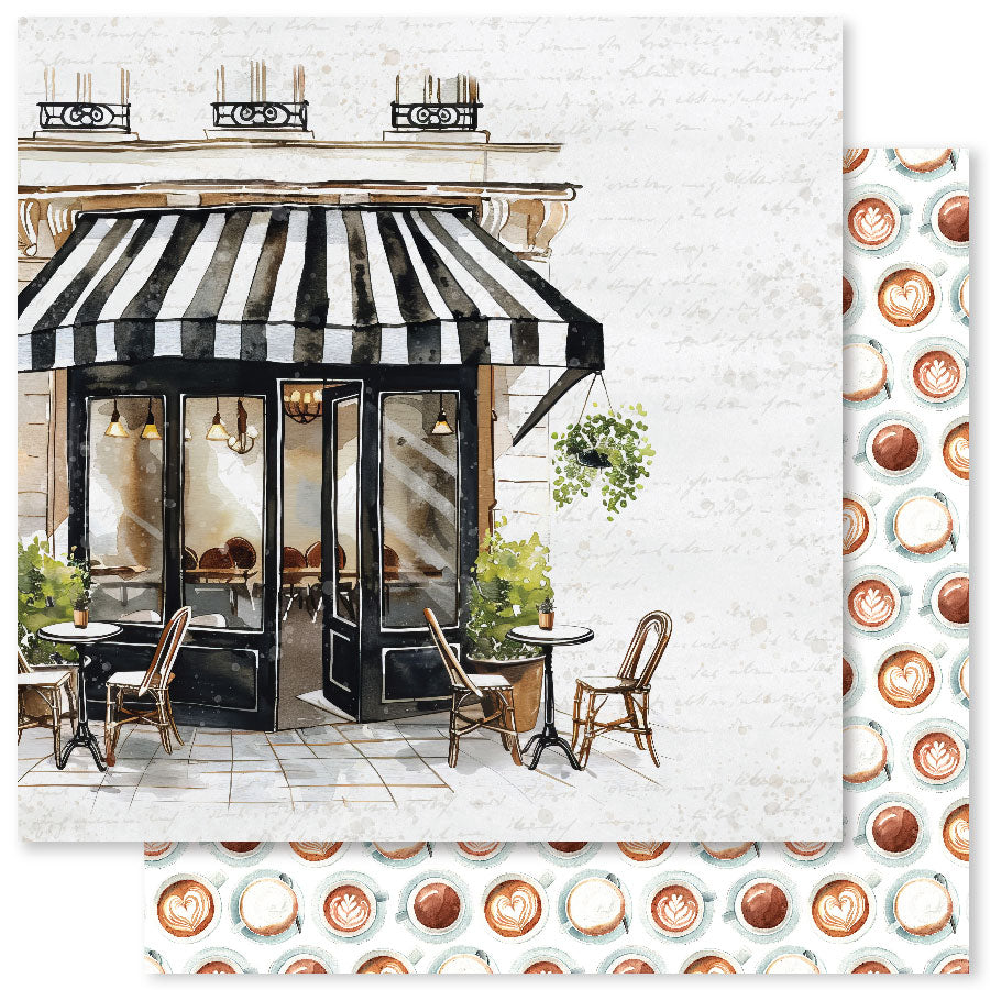 Coffee In Paris C 12x12 Paper (12pc Bulk Pack) 32313