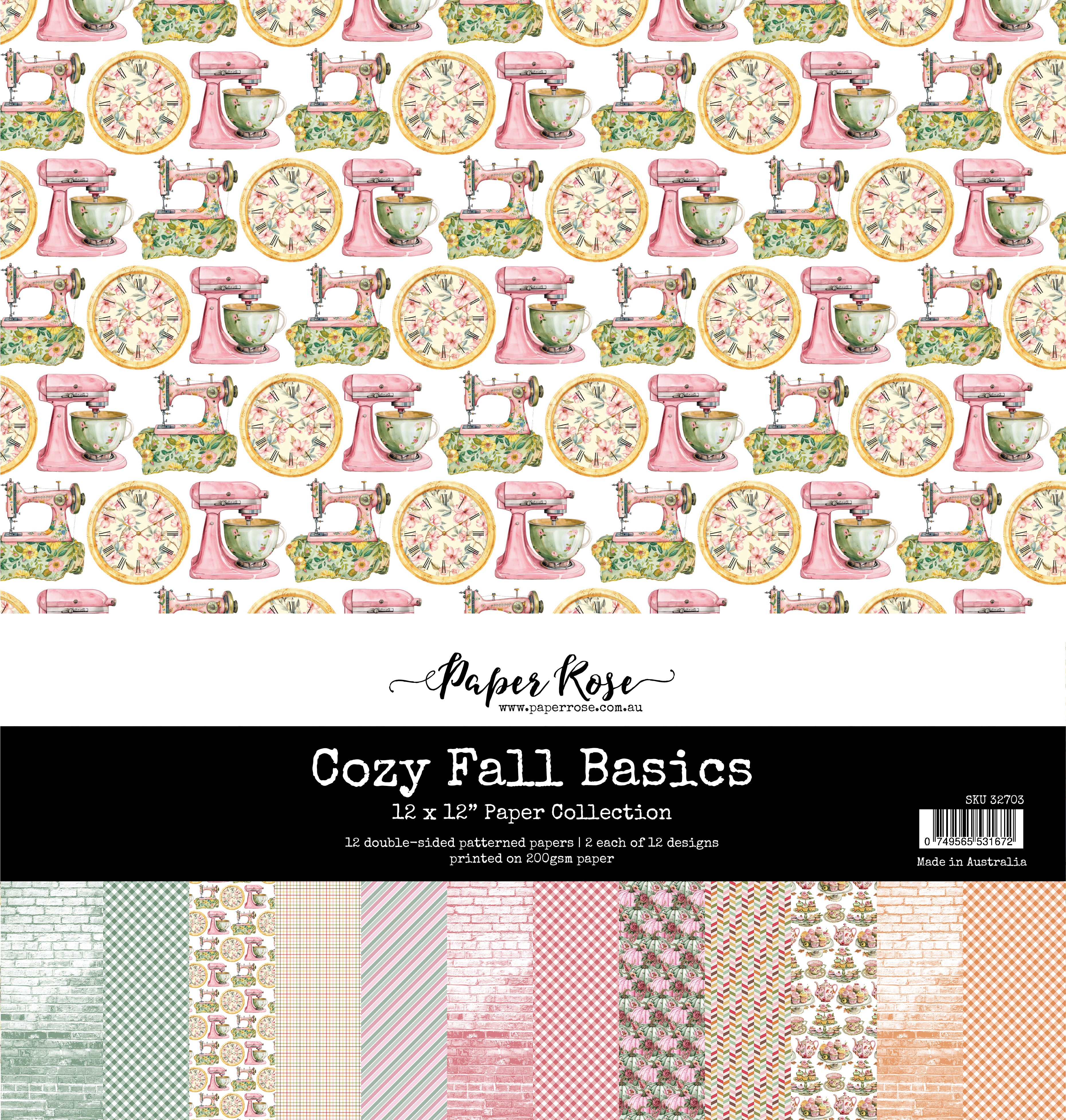 Cozy Fall Basics 12x12 Paper Collection 32703