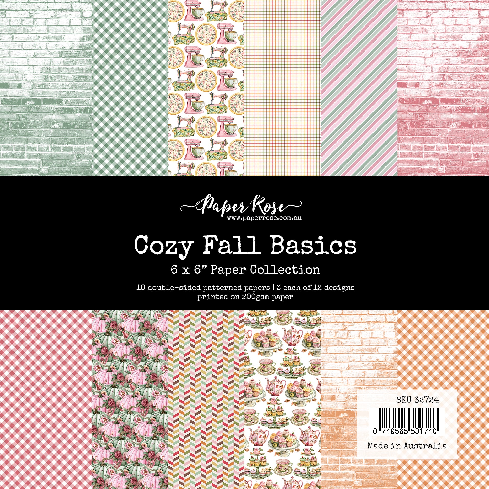 Cozy Fall Basics 6x6 Paper Collection 32724