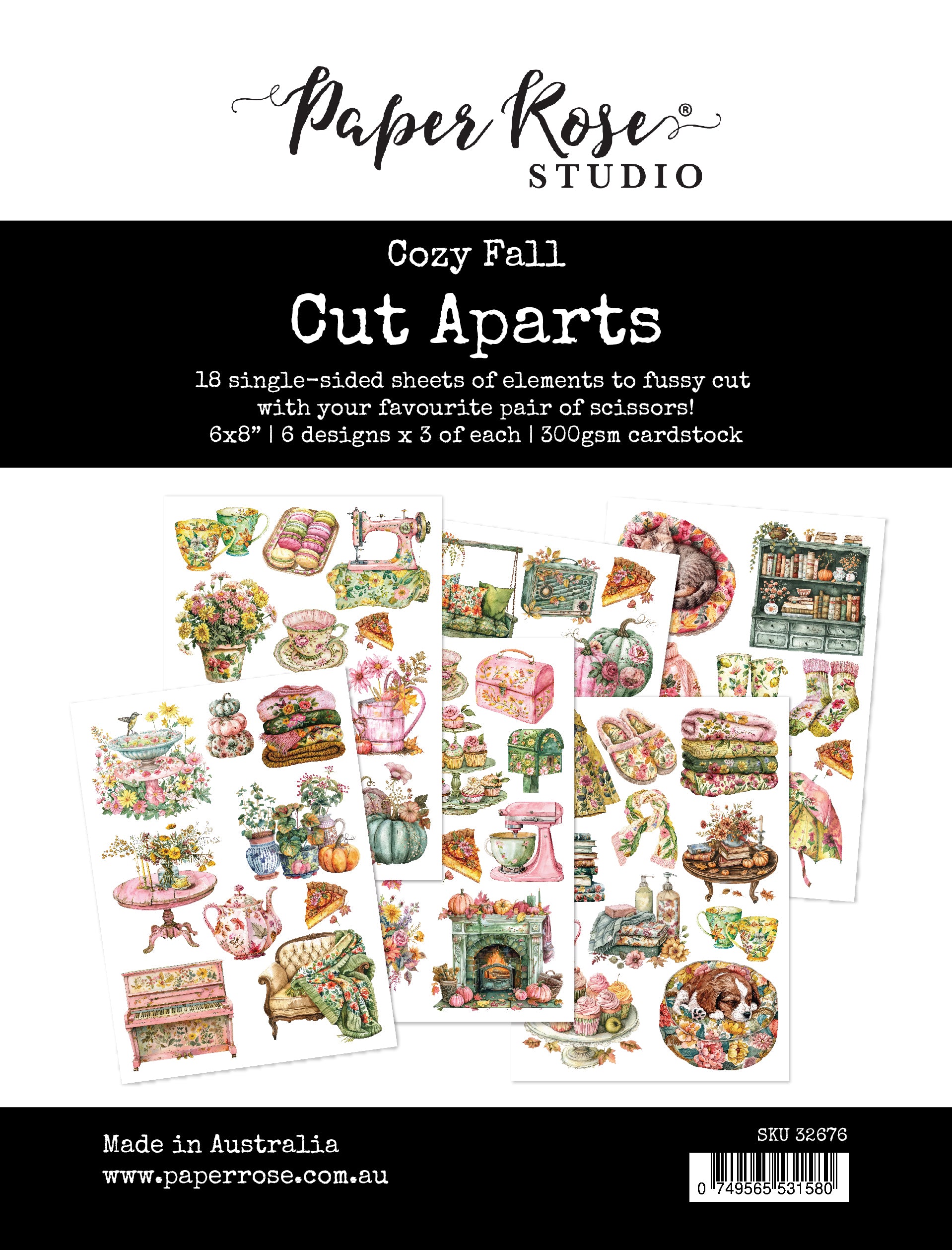 Cozy Fall Cut Aparts Paper Pack 32676