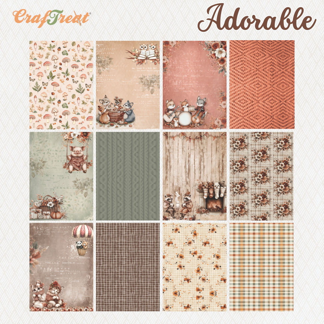 CrafTreat Paper Pad - Adorable 6"x8"