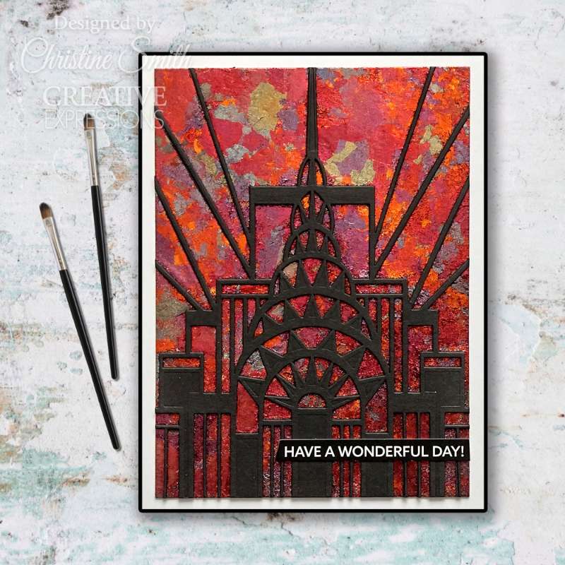 Creative Expressions Sue Wilson Art Deco Skylines Background Craft Die