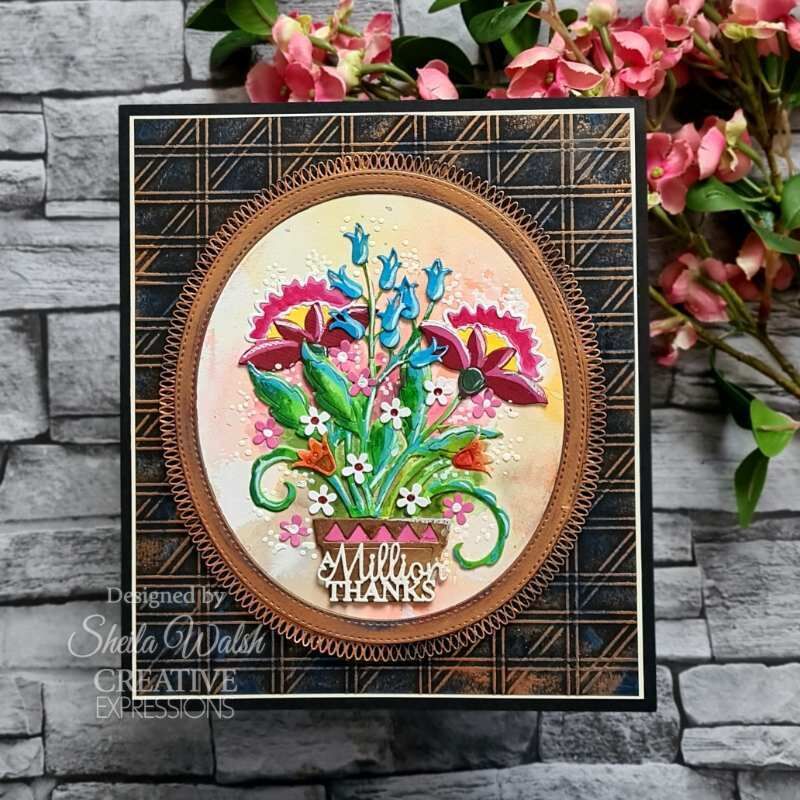 Creative Expressions Paper Cuts Folk Flowers Enchanted Blossoms Craft Die