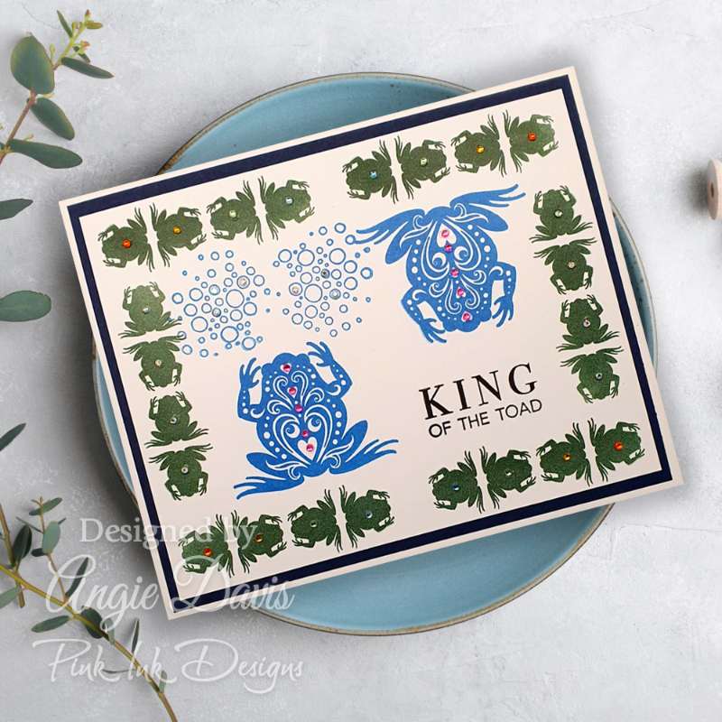 Pink Ink Designs King Of The Toad 6 in x 8 in Clear Stamp Set