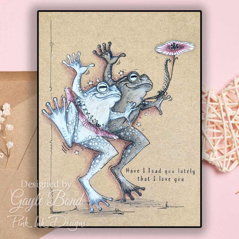 Pink Ink Designs King Of The Toad 6 in x 8 in Clear Stamp Set