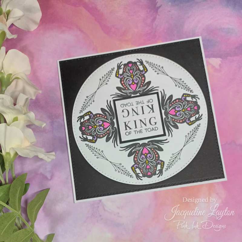 Pink Ink Designs King Of The Toad 6 in x 8 in Clear Stamp Set