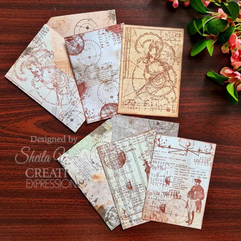 Creative Expressions Sam Poole The Astrologist 6 in x 8 in Clear Stamp Set