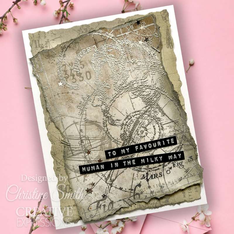 Creative Expressions Sam Poole The Astrologist 6 in x 8 in Clear Stamp Set