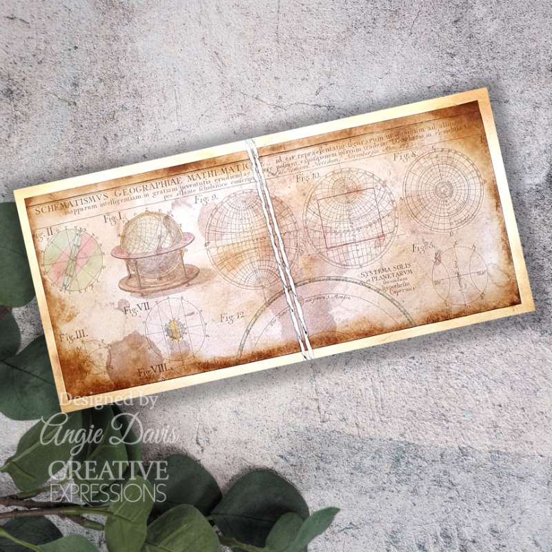 Creative Expressions Sam Poole Astrology Table 4 in x 6 in Pre-Cut Rubber Stamp