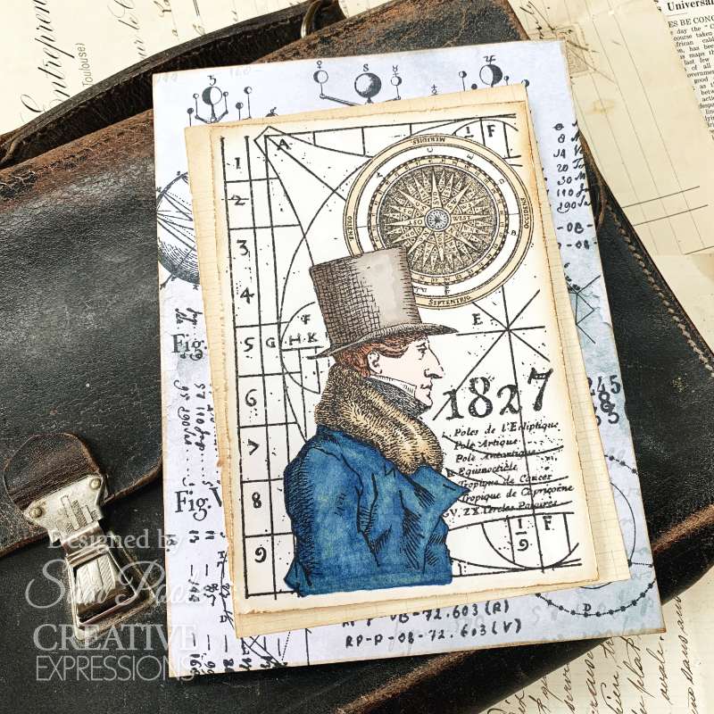 Creative Expressions Sam Poole Mr Foreteller 4 in x 6 in Pre-Cut Rubber Stamp