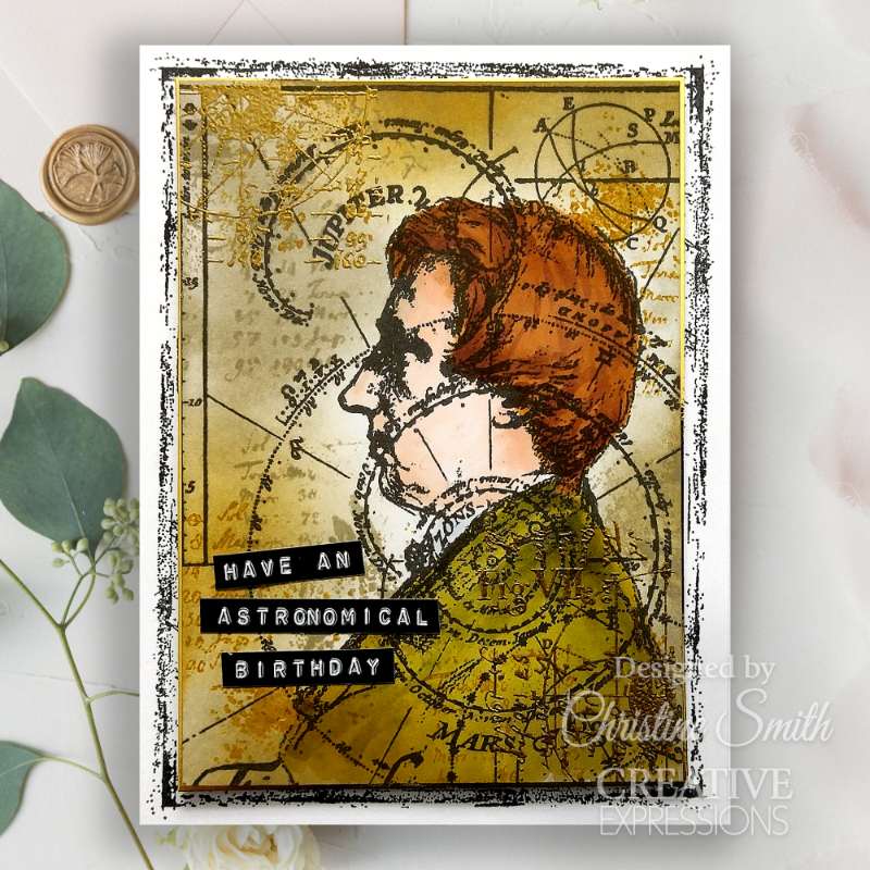 Creative Expressions Sam Poole The Astrologist 6 in x 8 in Clear Stamp Set