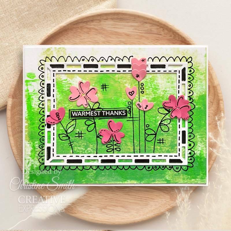 Creative Expressions Sue Wilson Frames & Tags Loving Hearts Frame Craft Die