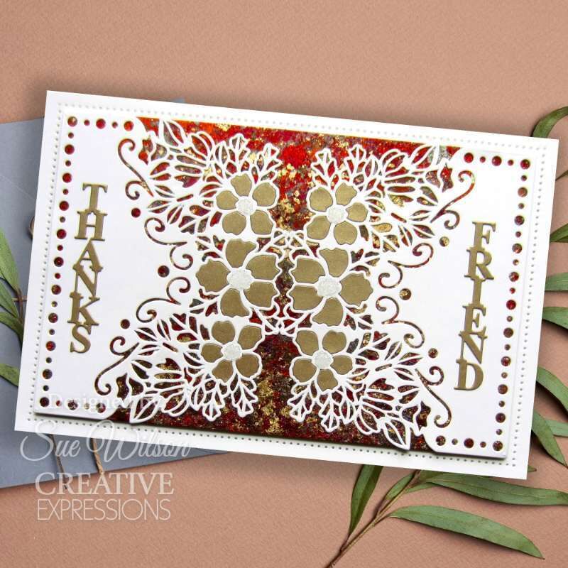 Creative Expressions Sue Wilson Frames & Tags Floral Dream Cover Plate  Craft Die