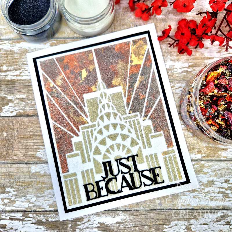 Creative Expressions Sue Wilson Art Deco Skylines Background Craft Die