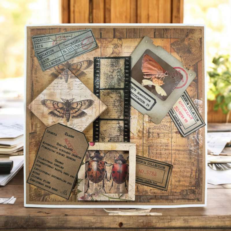 Creative Expressions Tracie Fox Bugology Negatives 6 in x 8 in Clear Stamp Set