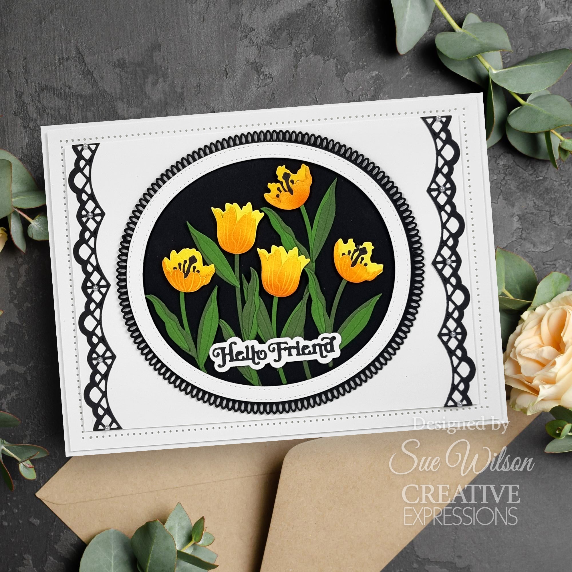 Creative Expressions Sue Wilson Layered Flowers Collection Tulip Craft Die