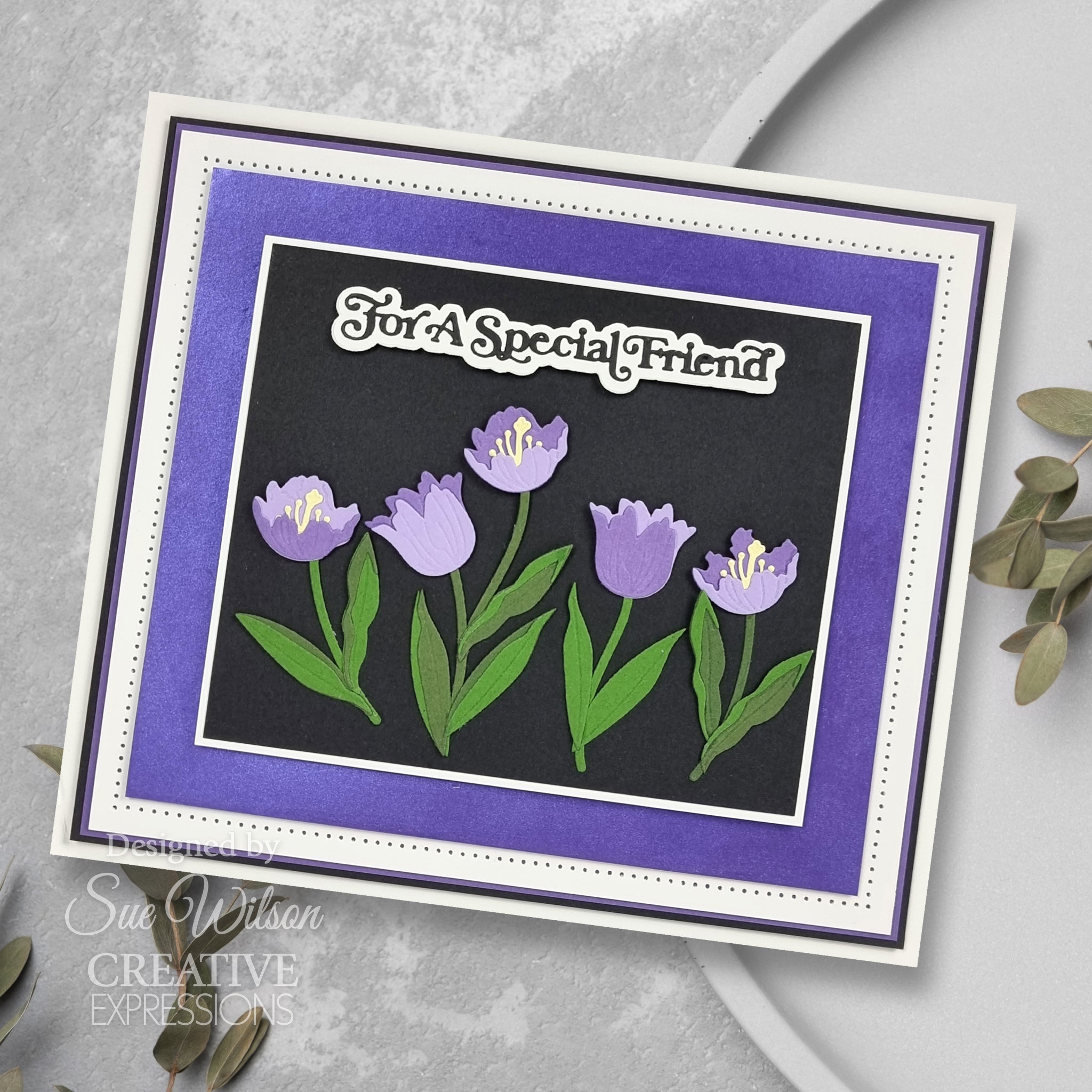 Creative Expressions Sue Wilson Layered Flowers Collection Tulip Craft Die