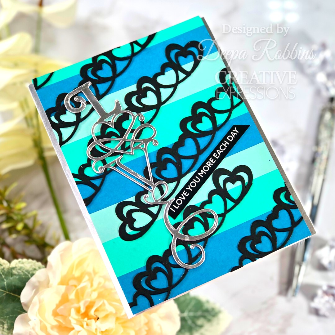 Creative Expressions Sue Wilson Frames & Tags Loving Hearts Frame Craft Die