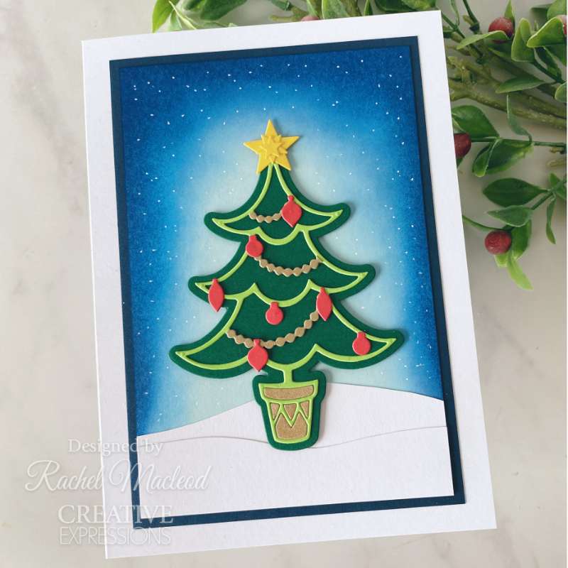 Creative Expressions Paper Cuts Festive Christmas Tree Craft Die