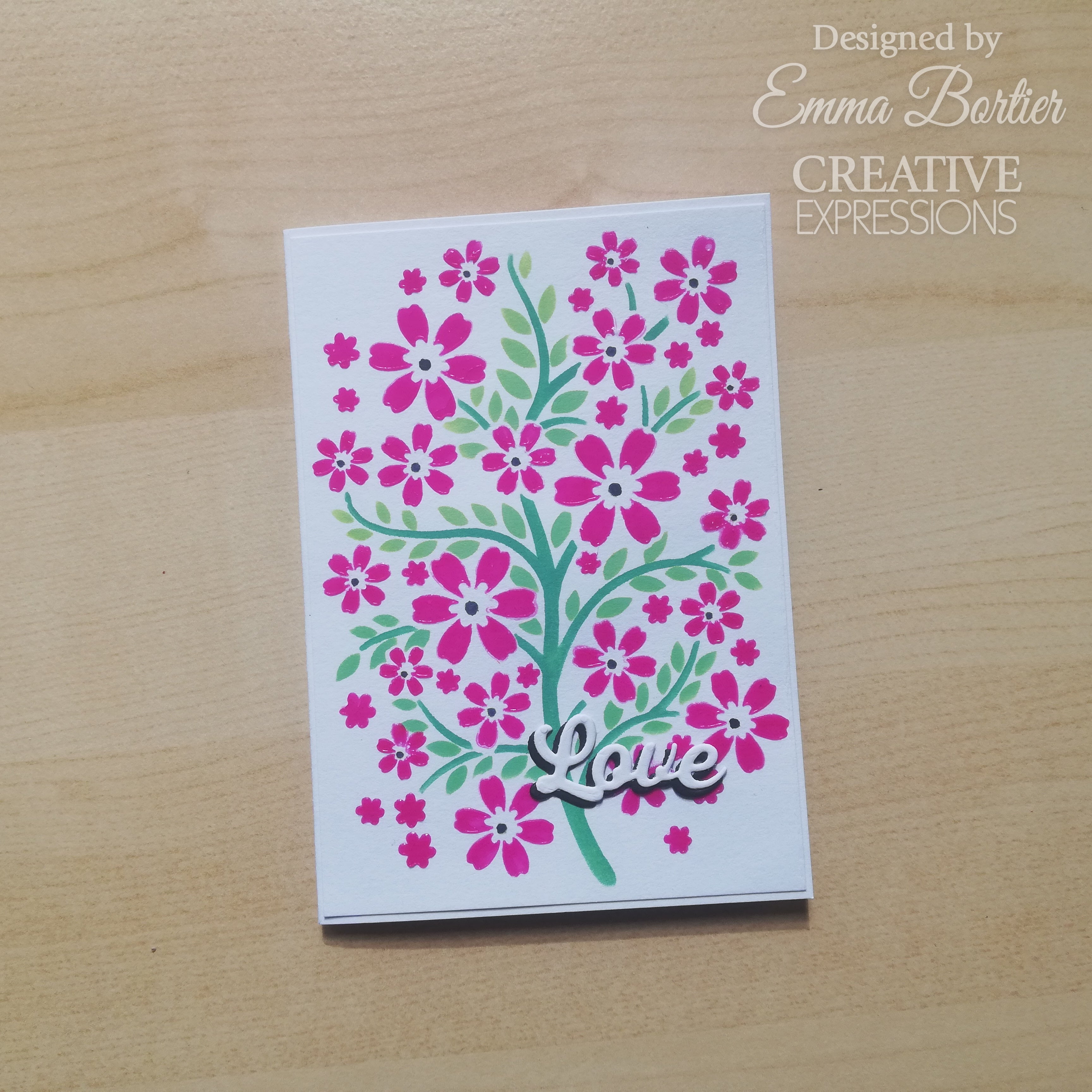 Creative Expressions Blossom Tree Mini Triple Layering Stencil 4 in x 3 in Set of 3
