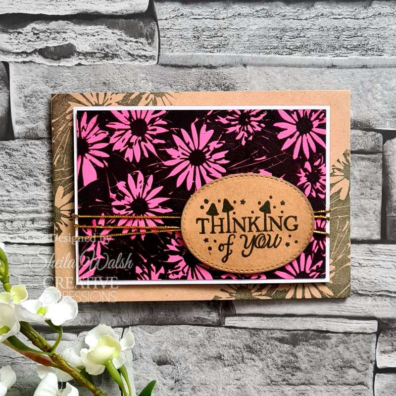 Creative Expressions Daisy Bliss 5 1/2 in x 3 3/4 in Pre-Cut Rubber Stamp