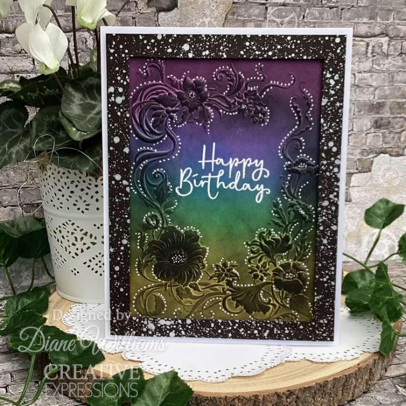 Creative Expressions Ribbon Blooms 5 in x 7 in 3D Embossing Folder