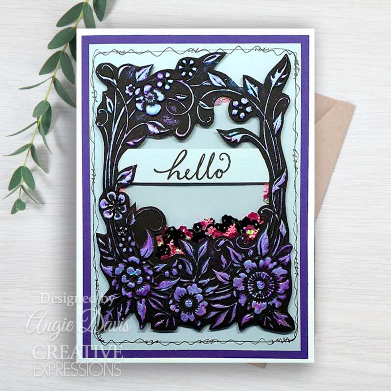 Creative Expressions Floral Symphony 5 in x 7 in 3D Embossing Folder