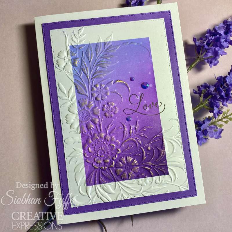 Creative Expressions Petal Cascade 5 in x 7 in 3D Embossing Folder