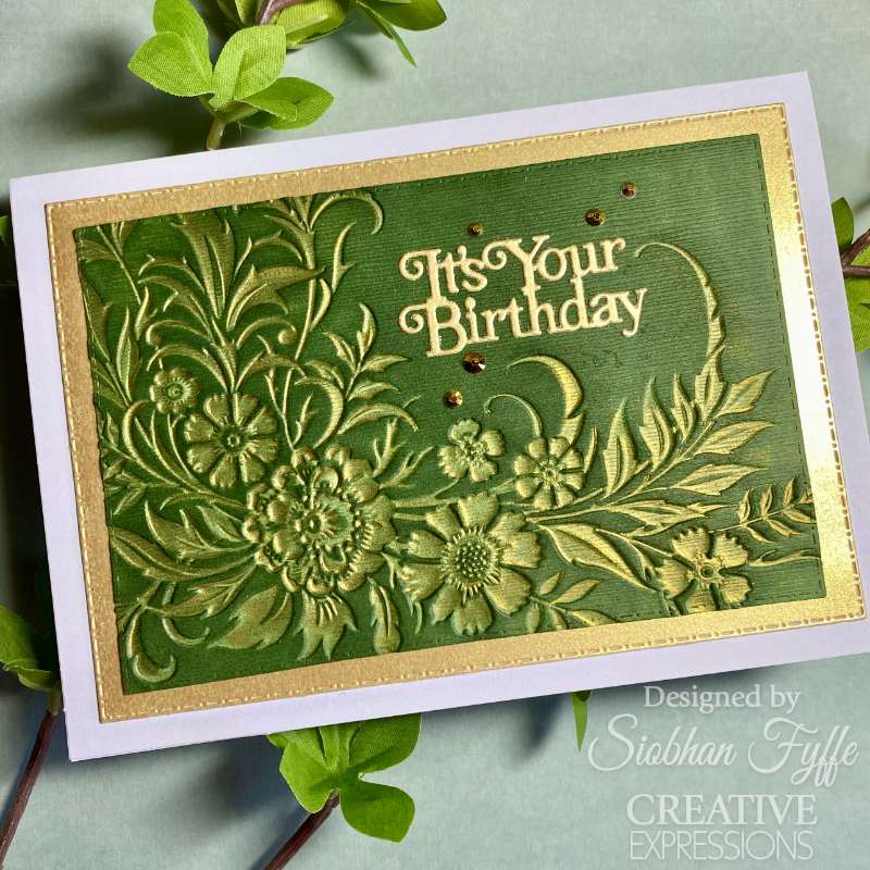 Creative Expressions Petal Cascade 5 in x 7 in 3D Embossing Folder