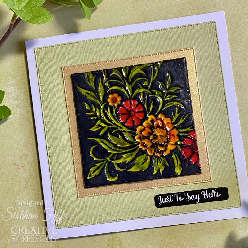 Creative Expressions Petal Cascade 5 in x 7 in 3D Embossing Folder