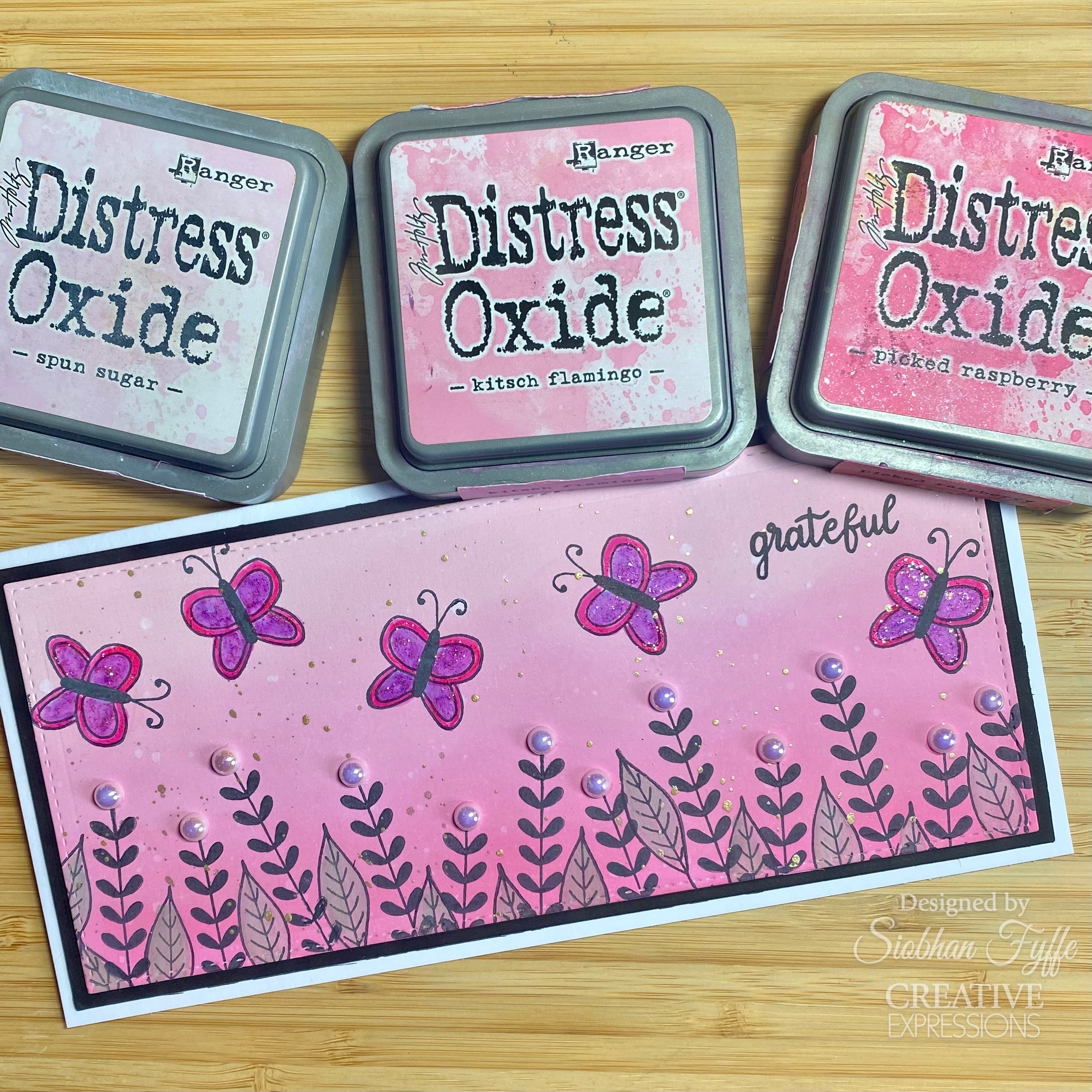 Creative Expressions Helen Colebrook Beautiful Banners 6 in x 4 in Clear Stamp Set