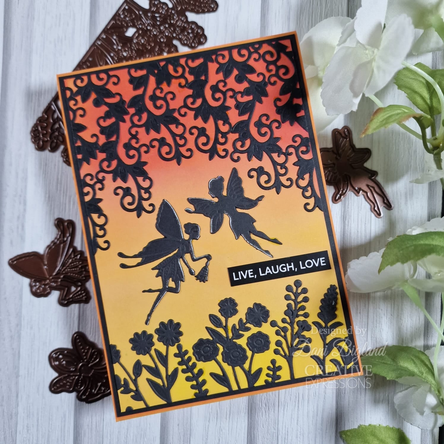 Creative Expressions Jamie Rodgers Fairy Village Corner Flourish Craft Die