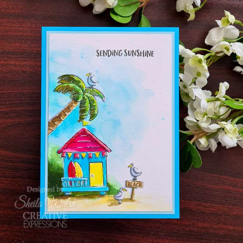 Creative Expressions Jane's Doodles Good Vibes 6 in x 8 in Clear Stamp Set