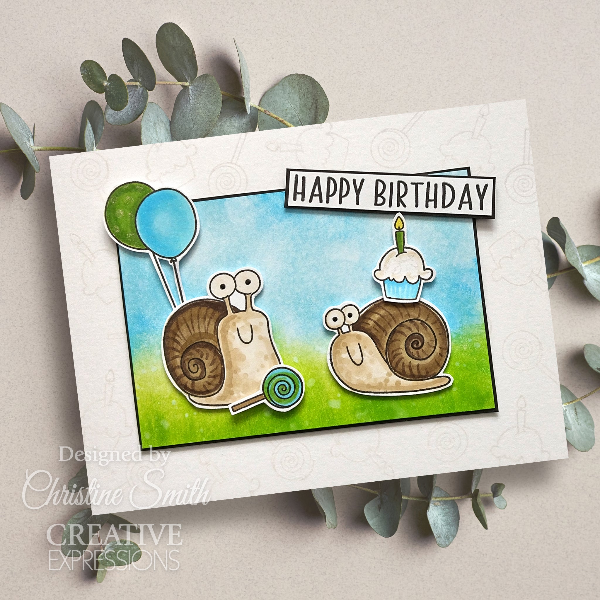 Creative Expressions Jane's Doodles It's Your Day 6 in x 8 in Clear Stamp Set