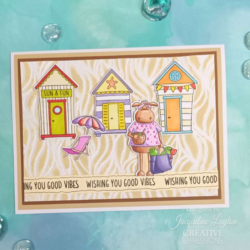 Creative Expressions Jane's Doodles Good Vibes 6 in x 8 in Clear Stamp Set