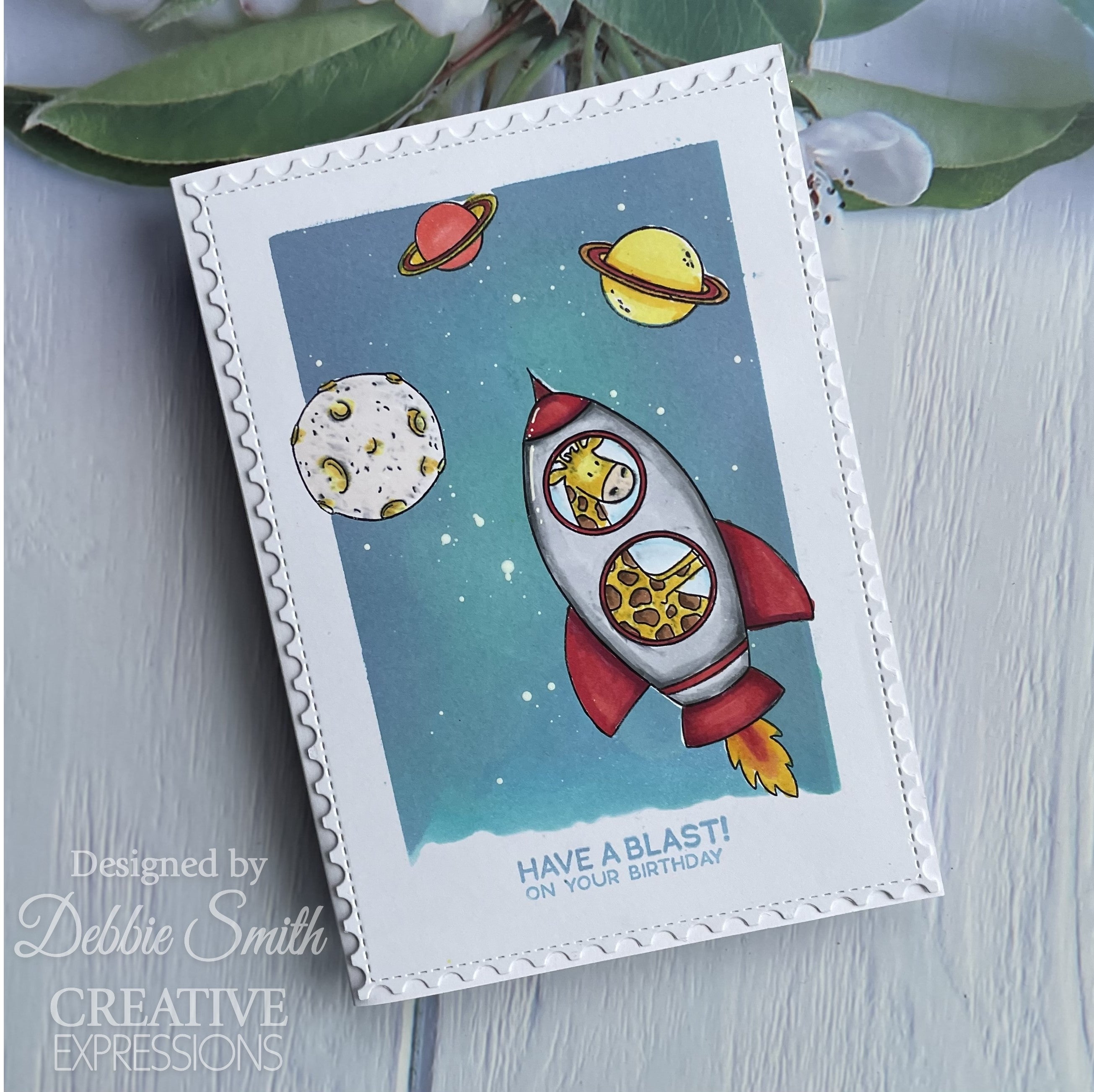 Creative Expressions Jane's Doodles Have A Blast 6 in x 8 in Clear Stamp Set