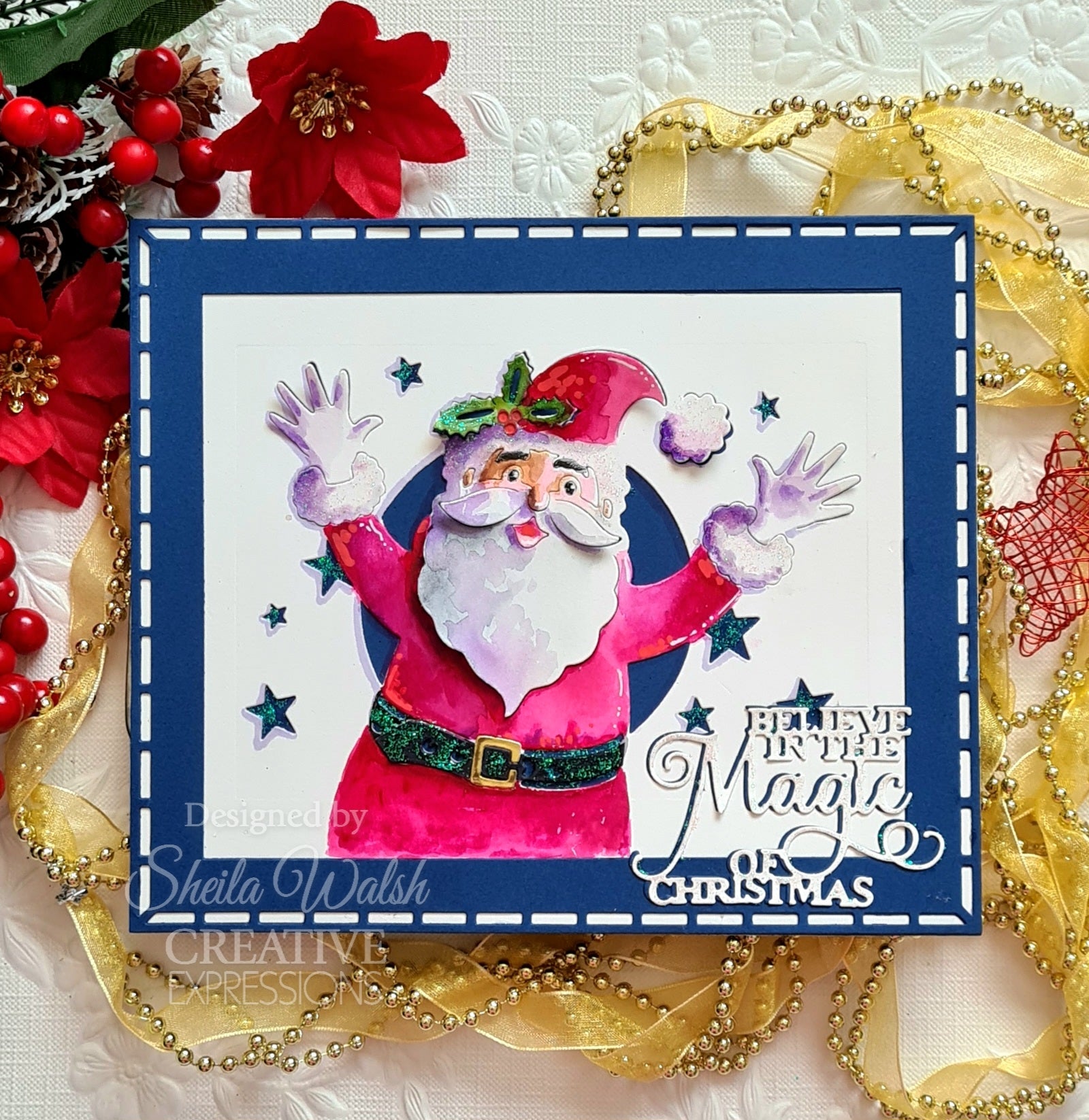 Creative Expressions Paper Cuts Cut & Lift Collection Jolly Santa Craft Die